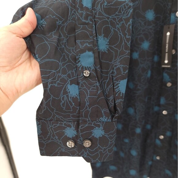 SYNRGY DXL Mens Button Up Shirt Floral Long Sleeve Big + Tall NWT - Picture 4 of 11